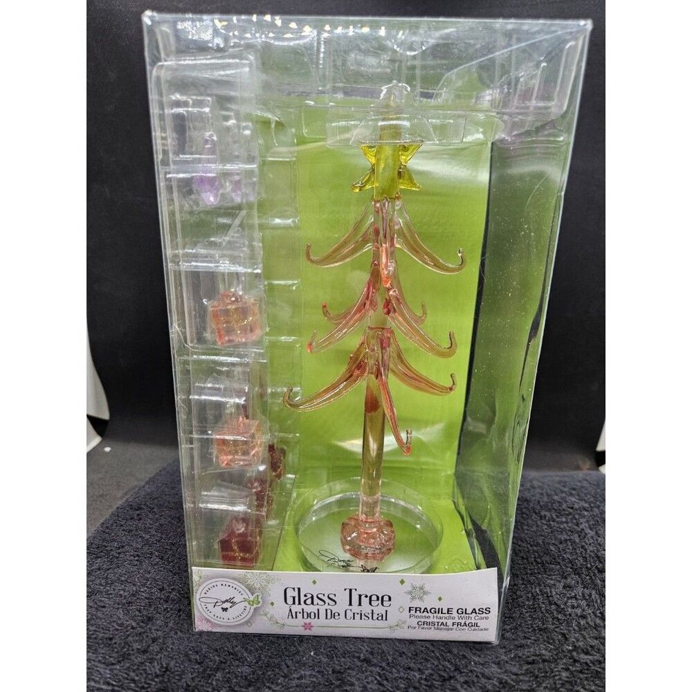 Dolly  Parton Memories To Last A Lifetime Miniature Glass Tree & Ornaments NEW